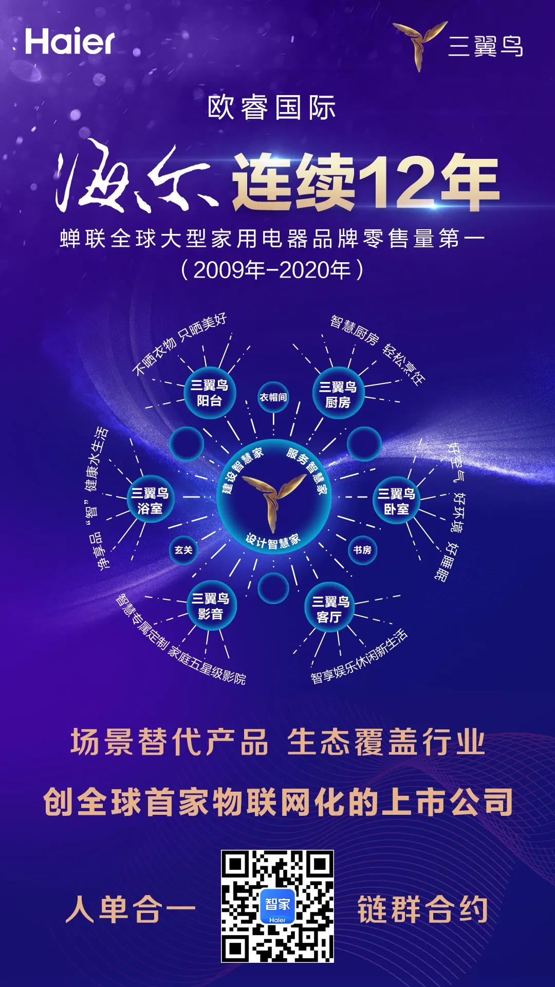 海尔智家获得发明专利授权：“空调去除水雾的联动控制方法、系统、控制装置及空调器”